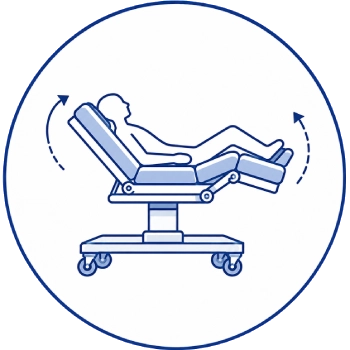 Adjustable Back & Leg Sections icon